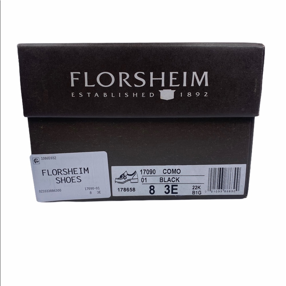 Florsheim Como Moc Toe Tassle Loafer Black Shoes - Picture 12 of 13